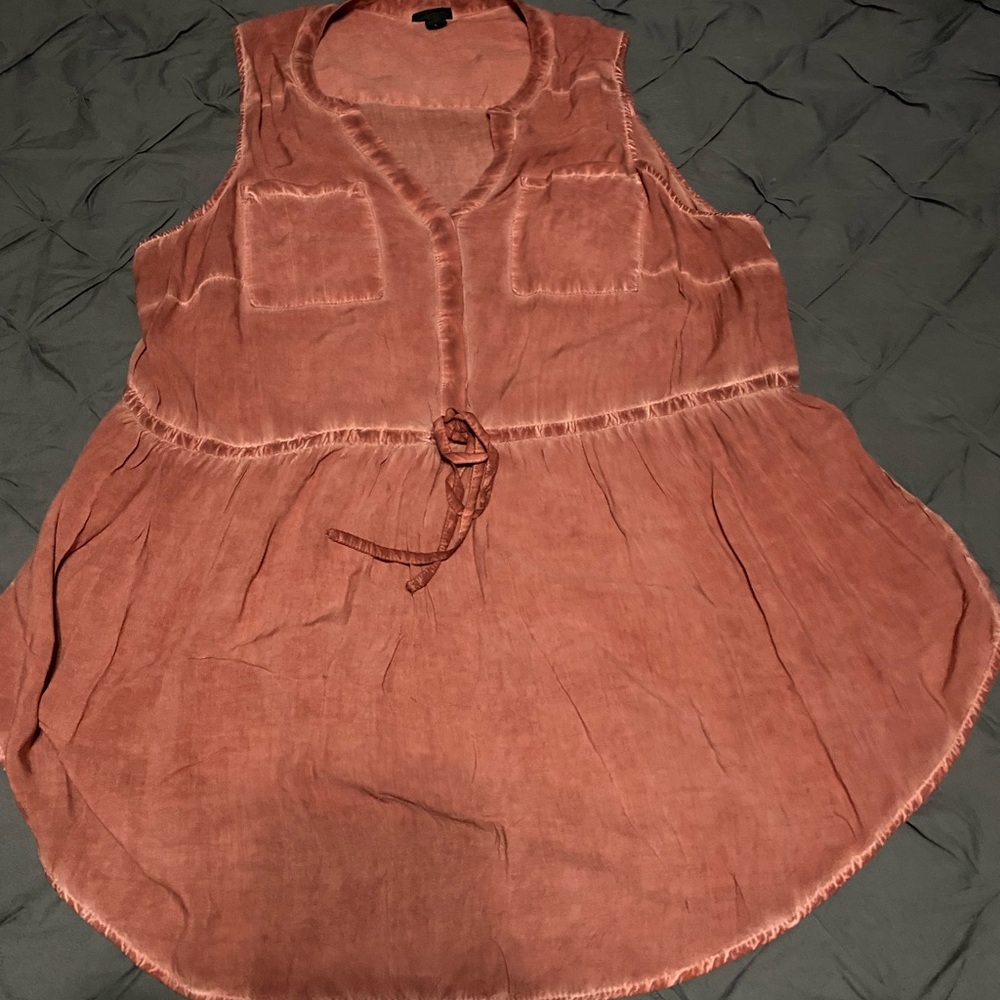 Torrid waist tie tank with pockets
